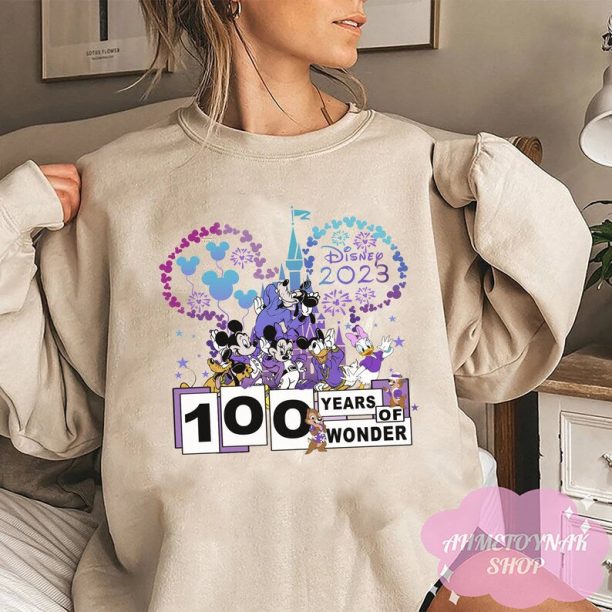 Disney 100 Years Of Wonder Sweatshirt, Anniversary 100 Years Of Wonder Shirt, 100th Anniversary Sweatshirt