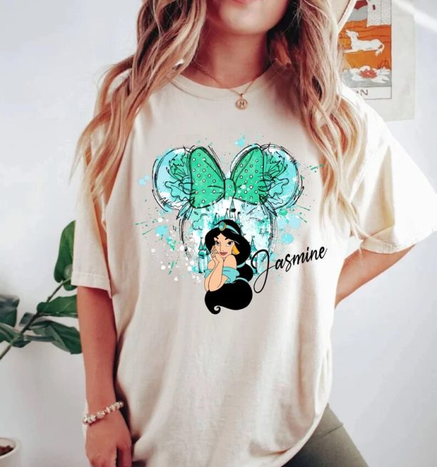 Disney Princess Minnie Ears Comfort Colors® Shirt, Princesses Shirt, Cinderella Shirt, Belle Shirt, Disneyworld Shirt