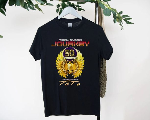 Journey 2023 Freedom Tour Tshirt, 2023 Journey Tour Concert,Rock Tour 2023 Merch,Journey Band Trending Music Gift Tee