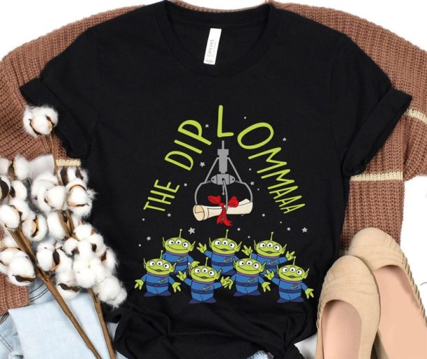 Aliens Toy Story The Diploma Graduated Shirt / Disney Graduation T-shirt / Class Of 2023 Shirt / Funny Senior Shirt