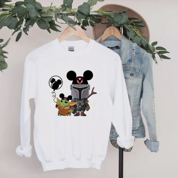 Mandalorian Grogu Sweatshirt - Mandalorian Shirt - Star Wars - Star Wars Shirt - Disney Star Wars Shirt