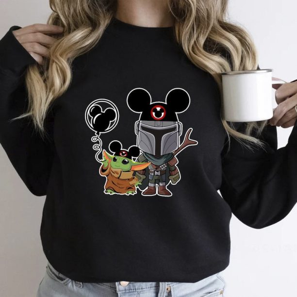 Mandalorian Grogu Sweatshirt - Mandalorian Shirt - Star Wars - Star Wars Shirt - Disney Star Wars Shirt