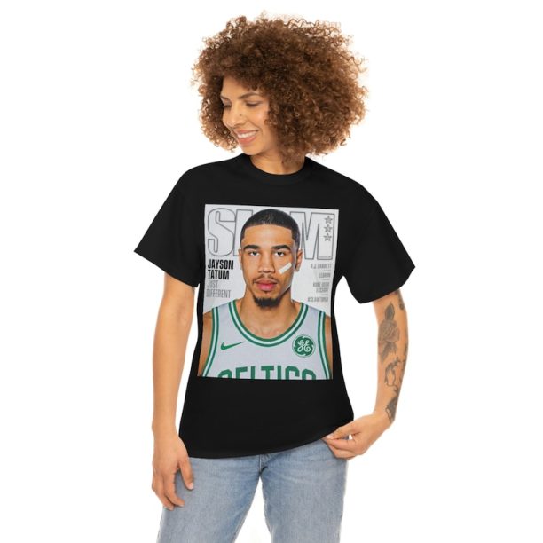 Slam Cover Tee Shirt Boston Celtics Jayson Tatum