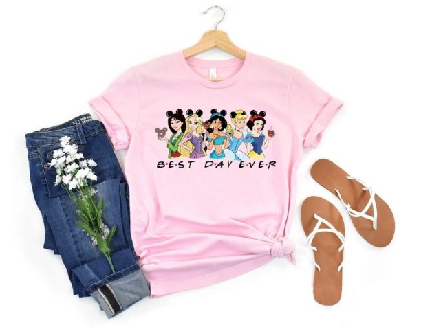 Disney Princess Best Day Ever Comfort Colors® Shirt, Princess Mickey Shirt, Disney Women Shirt, Disneyworld Shirt