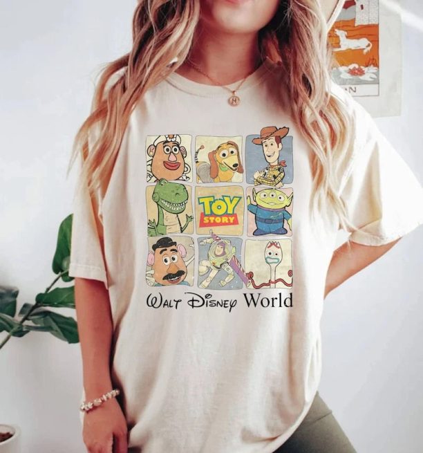 Disney Toy Story Comfort Colors® Shirt, Vintage Toy Story Characters Shirt, Disney Friends Shirt, Disney World Shirt