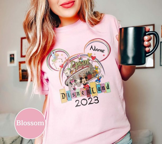 Disneyland 2023 Custome Name Shirt, Mickey and Friends Shirt, Vintage Retro Mickey Mouse shirt, Personalized Disneyland shirt