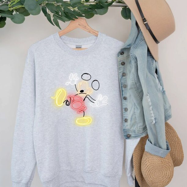 Disney Sweatshirt - Disney Sweater for Women - Disney Ear Shirt - Women's Unisex Disney T-Shirt - Disney Mickey Shirt