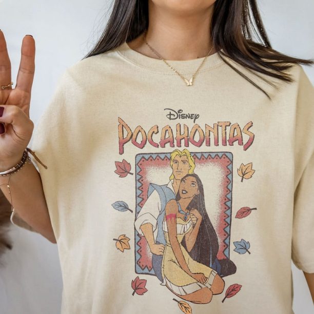 Disney Pocahontas Classic Movie Poster T-Shirt, Disney Vintage Princess T-shirt, Disney Pocahontas T-shirt, Disney Women Sweatshirt