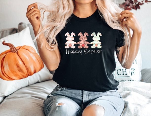 Happy Easter Shirt, Easter Bunny Shirt, Easter Day T Shirt, Easter Outfit, NR186