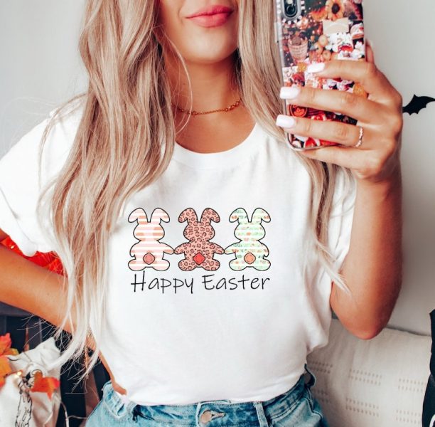 Happy Easter Shirt, Easter Bunny Shirt, Easter Day T Shirt, Easter Outfit, NR186