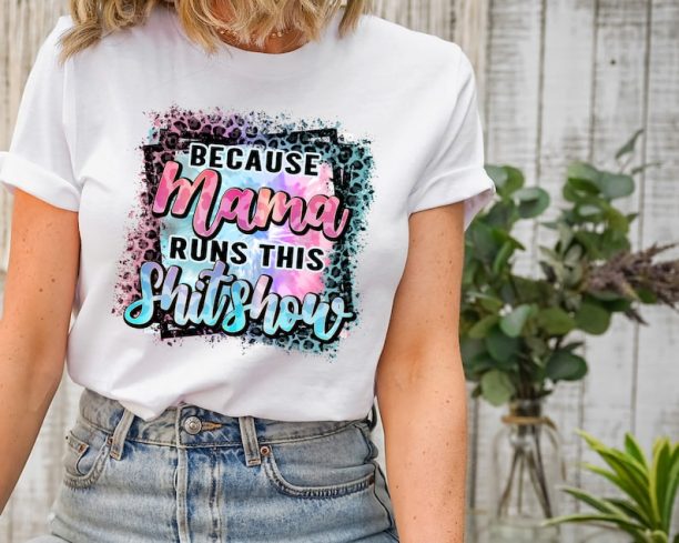 Mom Life Shirt, Leopard Mom Shirt, Mother's Day Shirt, Leopard Tie Dye Shirt, Shirt For Mom, Funny Mama Shirt, Gift for Mother's Day, Mama T