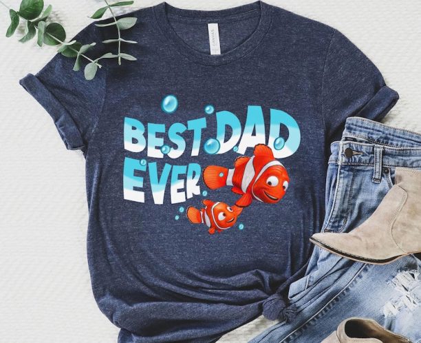 Marlin and Nemo Best Dad Ever Shirt / Finding Nemo Disney Dad T-shirt / Father and Son / Father's Day Gift Ideas