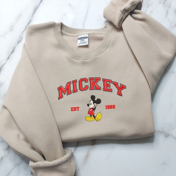 Mickey and Minnie Couple Sweater, Cartoon Embroidered Sweatshirts, Trending Crewneck, Vintage shirt