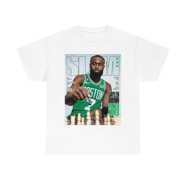 Slam Cover Tee Shirt Boston Celtics Jaylen Brown Power Moves