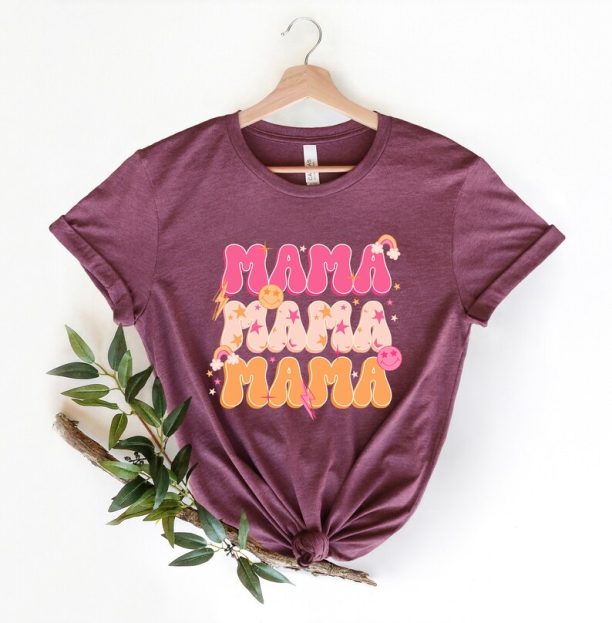 Retro Mama Shirt, Summer Mama Shirt, Boho Mama Tee, Girl Mom Shirt, Mommy Shirt, Gift for Mom, Mothers Day,Mom Life Shirt,Mom to be Shirt