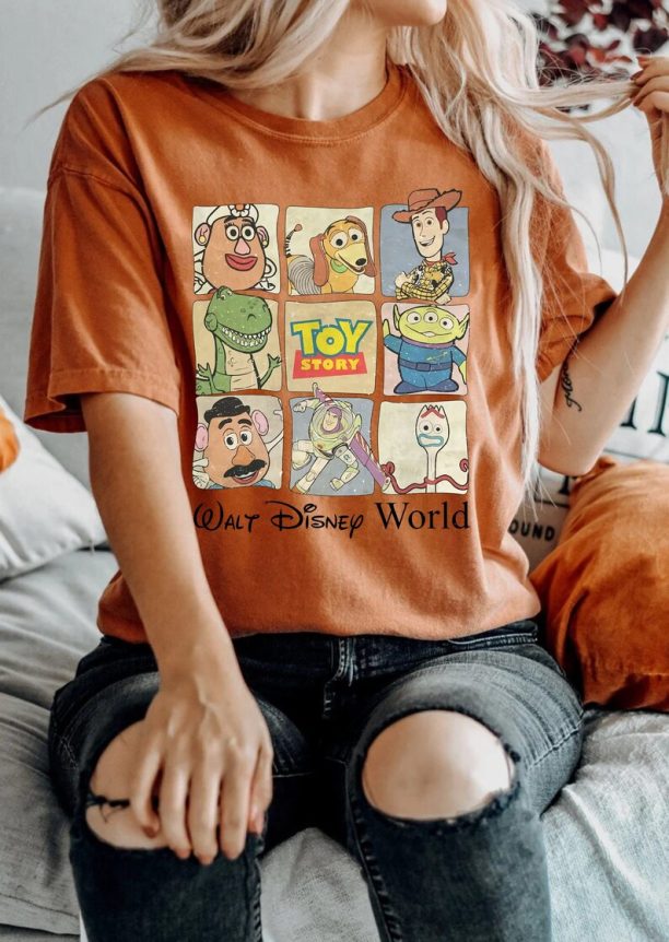 Disney Toy Story Comfort Colors® Shirt, Vintage Toy Story Characters Shirt, Disney Friends Shirt, Disney World Shirt