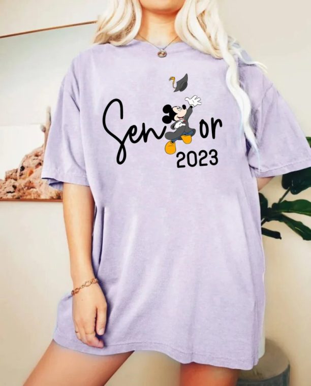 Mickey Senior 2023 Comfort Colors® Shirt, Disney 2023 Graduation Shirt, Disney Class of 2023 Mickey Shirt