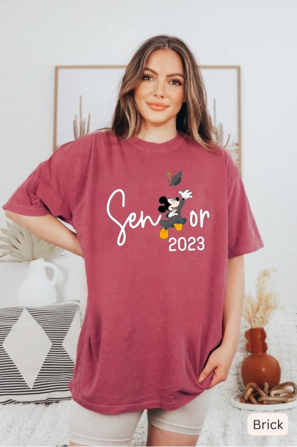 Mickey Senior 2023 Comfort Colors® Shirt, Disney 2023 Graduation Shirt, Disney Class of 2023 Mickey Shirt