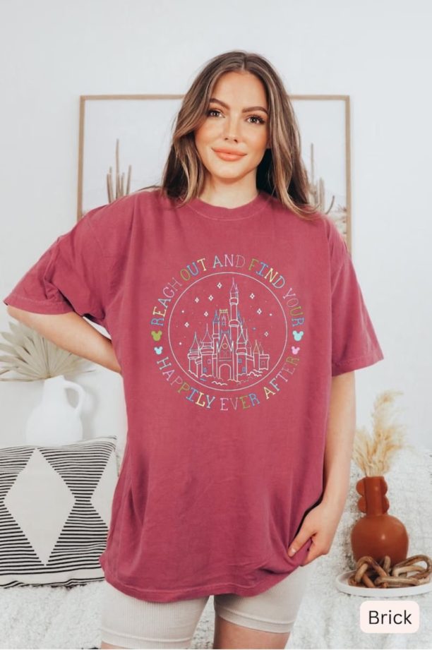 Magic Kingdom Castle Comfort Colors® Shirt, Disney Reach Out And Find Your Happily Ever After Shirt, Disneyworld Shirt