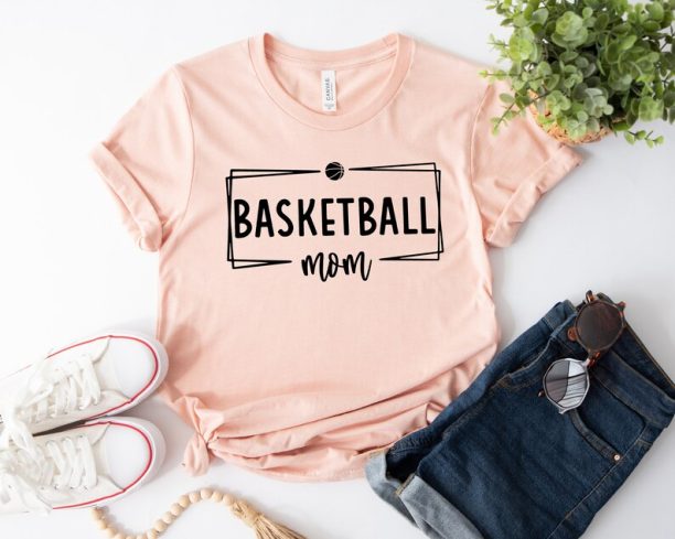 Basketball Mom Shirt, Sports Mom Shirt, Mama Shirt, Mama T-Shirt, Mothers Day T-Shirt, Gift For Mothers Day, New Mom Gift, Cool Mom Shirt