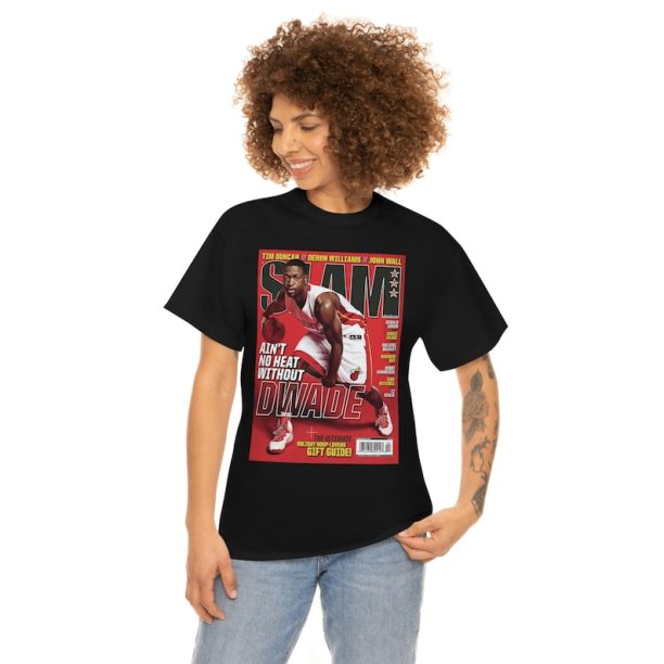 Dwayne Wade NBA Miami Heat Slam Cover Tee Shirt