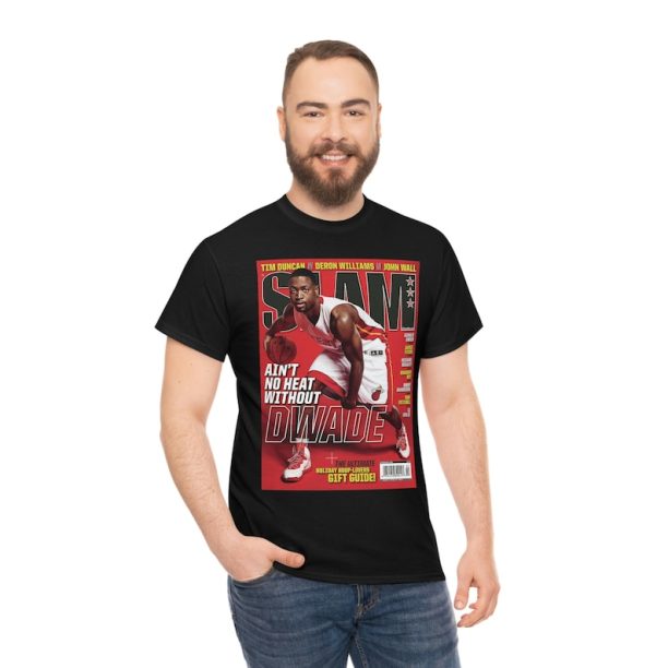 Dwayne Wade NBA Miami Heat Slam Cover Tee Shirt