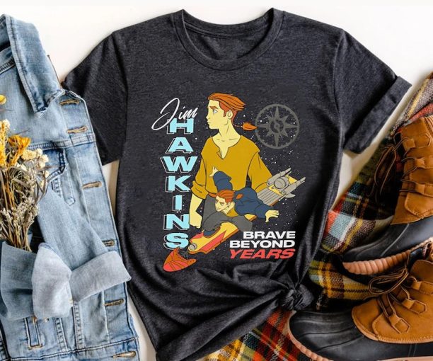 Disney Jim Hawkins Double Portrait Brave Beyond Years Shirt / Disney Treasure Planet T-shirt / Walt Disney World