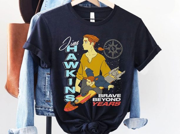 Disney Jim Hawkins Double Portrait Brave Beyond Years Shirt / Disney Treasure Planet T-shirt / Walt Disney World