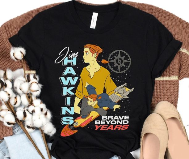 Disney Jim Hawkins Double Portrait Brave Beyond Years Shirt / Disney Treasure Planet T-shirt / Walt Disney World