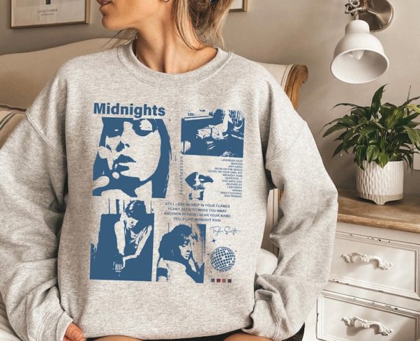 Midnights Trendy Sweatshirt, Eras Tour Sweatshirt, Midnights, Gift For her