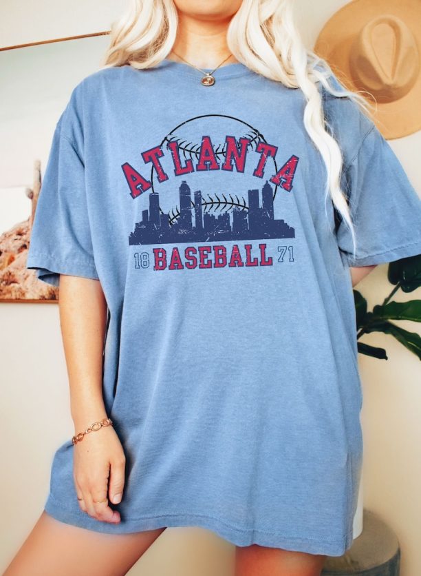 Comfort Colors Atlanta Baseball Shirt Atlanta Shirt Atlanta Georgia Shirt Atlanta Gifts Atlanta Fan shirt Unisex Tee