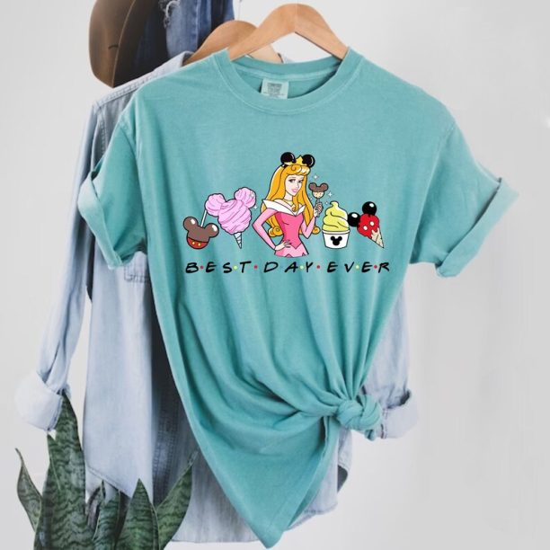 Disney Princess Best Day Ever Comfort Colors® Shirt, Cinderella Princess Shirt, Snow White Shirt, Disney Girl Shirt