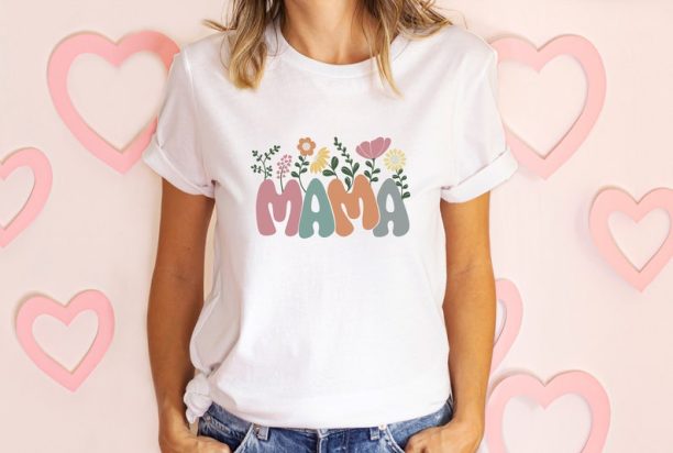 Spring Mama Top, Mama Floral Shirt, Gift for Mom, Mama Sweatshirt, Mother's Day Gift, Mom Life Shirt, Floral Mom Gift, Gardener Mom Shirt