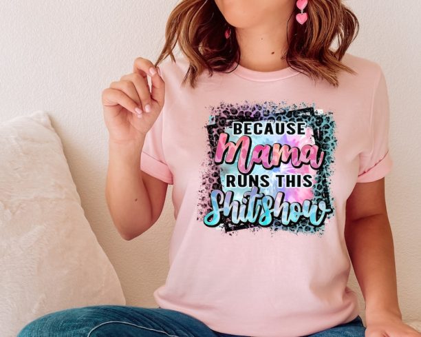 Mom Life Shirt, Leopard Mom Shirt, Mother's Day Shirt, Leopard Tie Dye Shirt, Shirt For Mom, Funny Mama Shirt, Gift for Mother's Day, Mama T