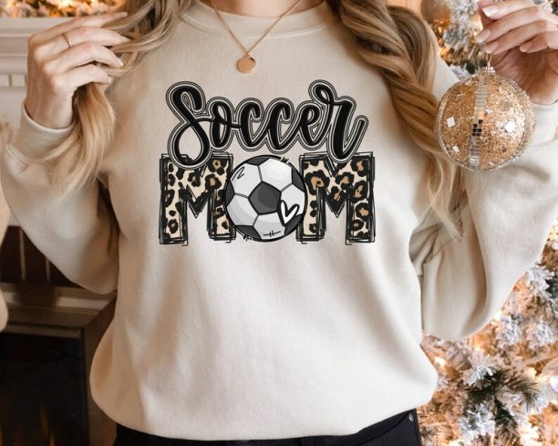 Soccer Mom Football Sweatshirt, Football Mama Sweatshirt, Football Mom, Football Sweat, Mom Sweater, Mother’s Day Gift, Mom Gift, Sport Mom