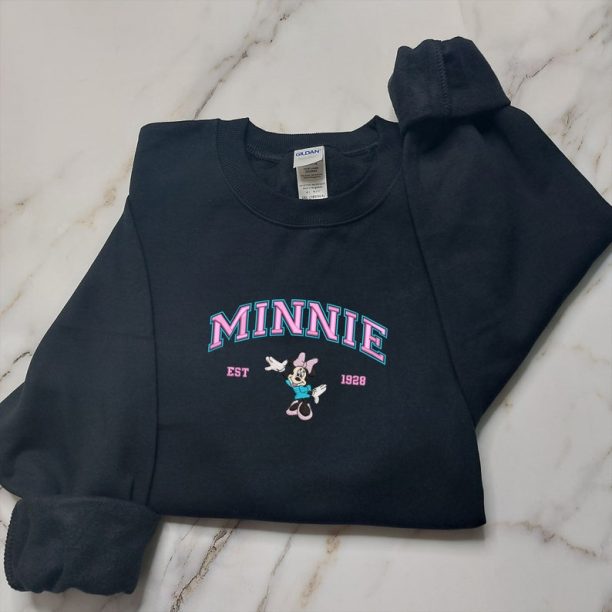 Mickey and Minnie Couple Sweater, Cartoon Embroidered Sweatshirts, Trending Crewneck, Vintage shirt