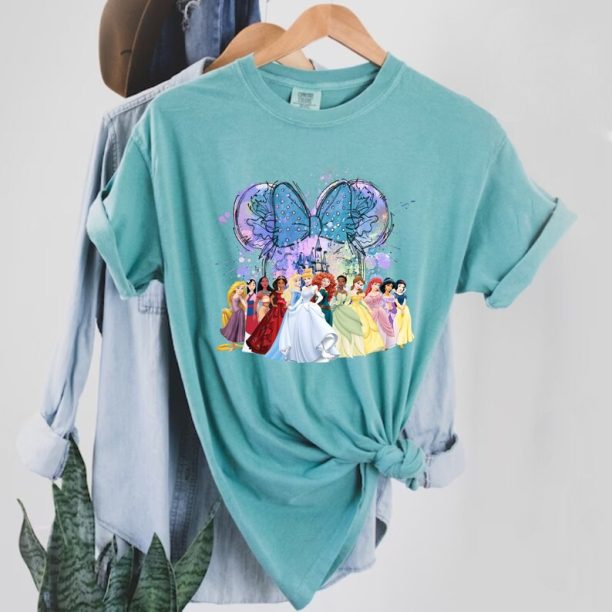 Disney Princess Minnie Ears Comfort Colors® Shirt, Cinderella Princess Shirt, Snow White Shirt, Disneyworld Shirt