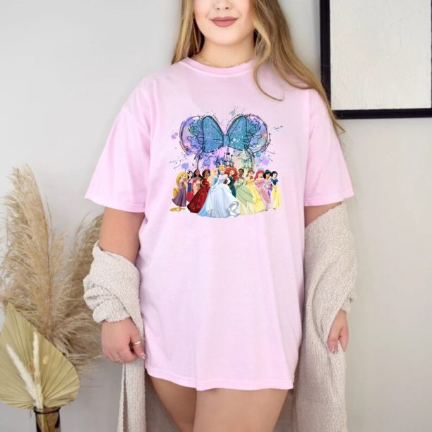 Disney Princess Minnie Ears Comfort Colors® Shirt, Cinderella Princess Shirt, Snow White Shirt, Disneyworld Shirt