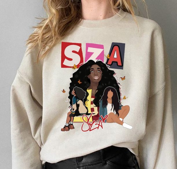 Sza Merch 2023 Shirt| SZA SOS Tour T-shirt| SOSTour Columbus Sweater for womens | Sza North American Tour Merch