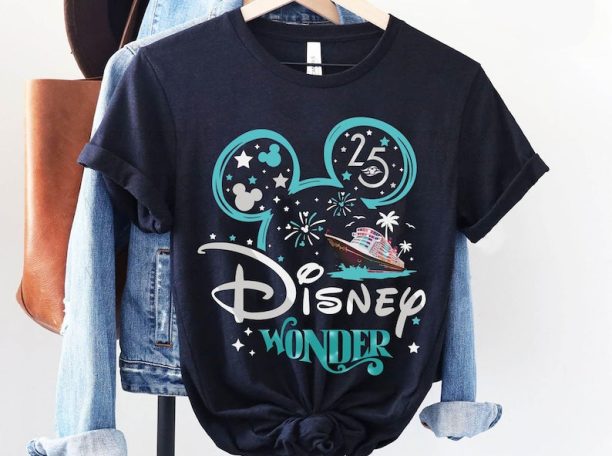 Mickey Disney Fantasy Dream Wonder Wish Magic Shirt / 25th Silver Anniversary At Sea / Disney Cruise Line / Family Matching