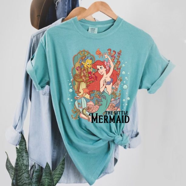 Disney The Little Mermaid Comfort Colors® Shirt, Ariel Princess Shirt, Vintage Disney Princess Shirt, Disneyworld Shirt