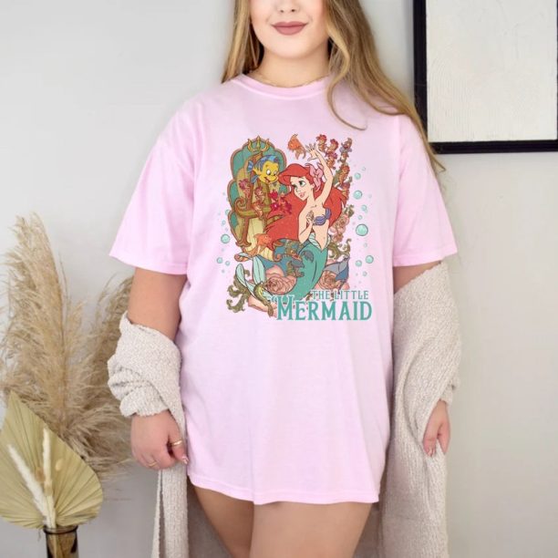 Disney The Little Mermaid Comfort Colors® Shirt, Ariel Princess Shirt, Vintage Disney Princess Shirt, Disneyworld Shirt