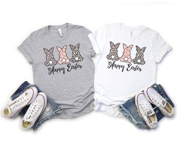 Happy Easter Bunny T-shirt, Easter Womens Sweatshirt, Easter Day Bunny T-Shirt, Easter Day Sweatshirt