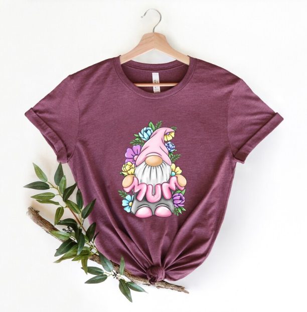 Mum, Mother's Day Gnome Shirt, Mama Tee, Hippie Mother Tee, Girl Mom Shirt, Mommy Shirt, Gift for Mom, Mothers Day,Mom Shirt,Mom to be