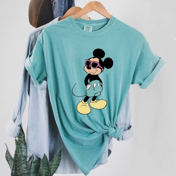 Mickey Minnie Comfort Colors® Shirt, Cool Mickey Mouse Shirt, Mickey With Sunglasses Shirt, Disney Vacation Shirt