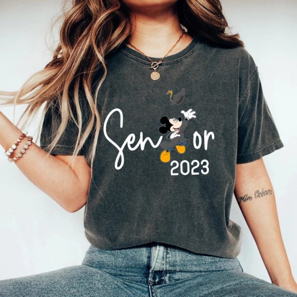 Mickey Senior 2023 Comfort Colors® Shirt, Disney 2023 Graduation Shirt, Disney Class of 2023 Mickey Shirt