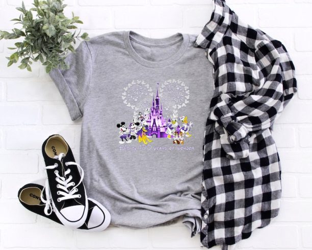 Disney 100th Anniversary Shirt, Disney100 Years Of Wonder Shirt, Disney Magic Castle Shirt, Family Matching Tee