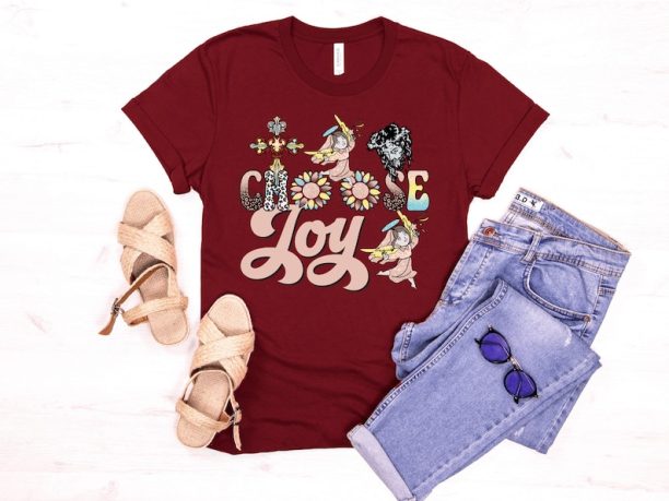 Floral Choose Joy Shirt, Choose Joy T-Shirt, Choose Joy Tee, Christian Shirt, Worship Shirt, Inspirational Mom Shirt