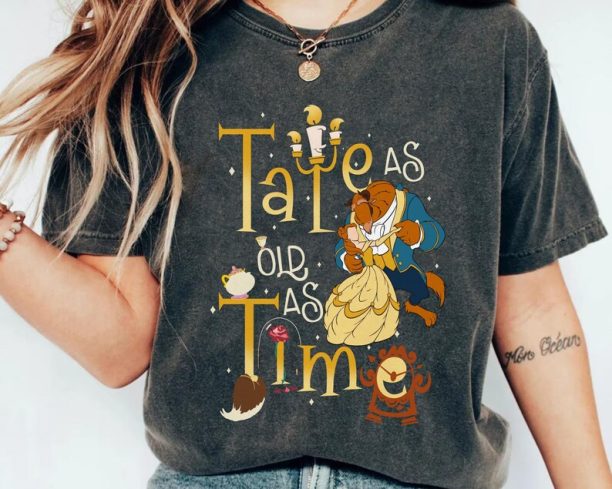 Beauty And The Beast Tale As Old As Time Shirt / Belle LumiŠre Cogsworth Mrs. Potts Chip T-shirt / Walt Disney World