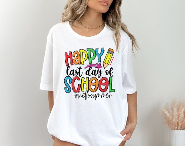 Last Day of School, Hello Summer Happy Last Day of School Shirts, Hello Summer, School's Out For Summer